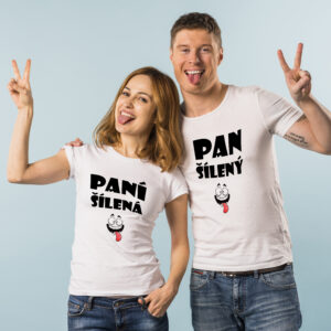 Párová trička Pan šílený a Paní šílená